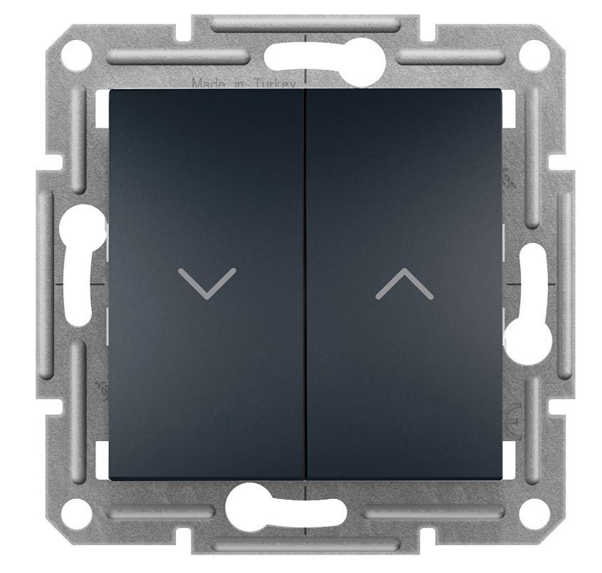 Przycisk żaluzjowy podwójny EPH1300171 Asfora bez ramki antracyt