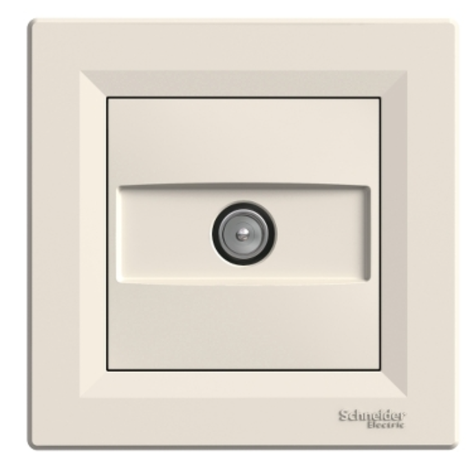 Gniazdo antenowe EPH3200123 Asfora TV końcowe 1dB kremowe