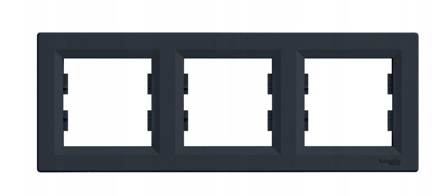 Ramka 3-krotna EPH5800371 Asfora pozioma antracyt