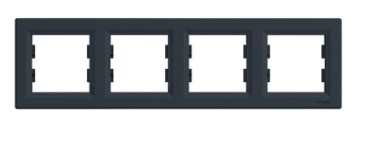 Ramka 4-krotna EPH5800471 Asfora pozioma antracyt