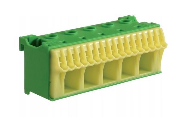 Blok samozacisków ochronny zielony KN22E 5x16+17x4mm2 szer. 90mm